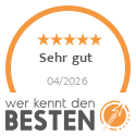 Sehr gut 04/2026 bei Wer kennt den Besten